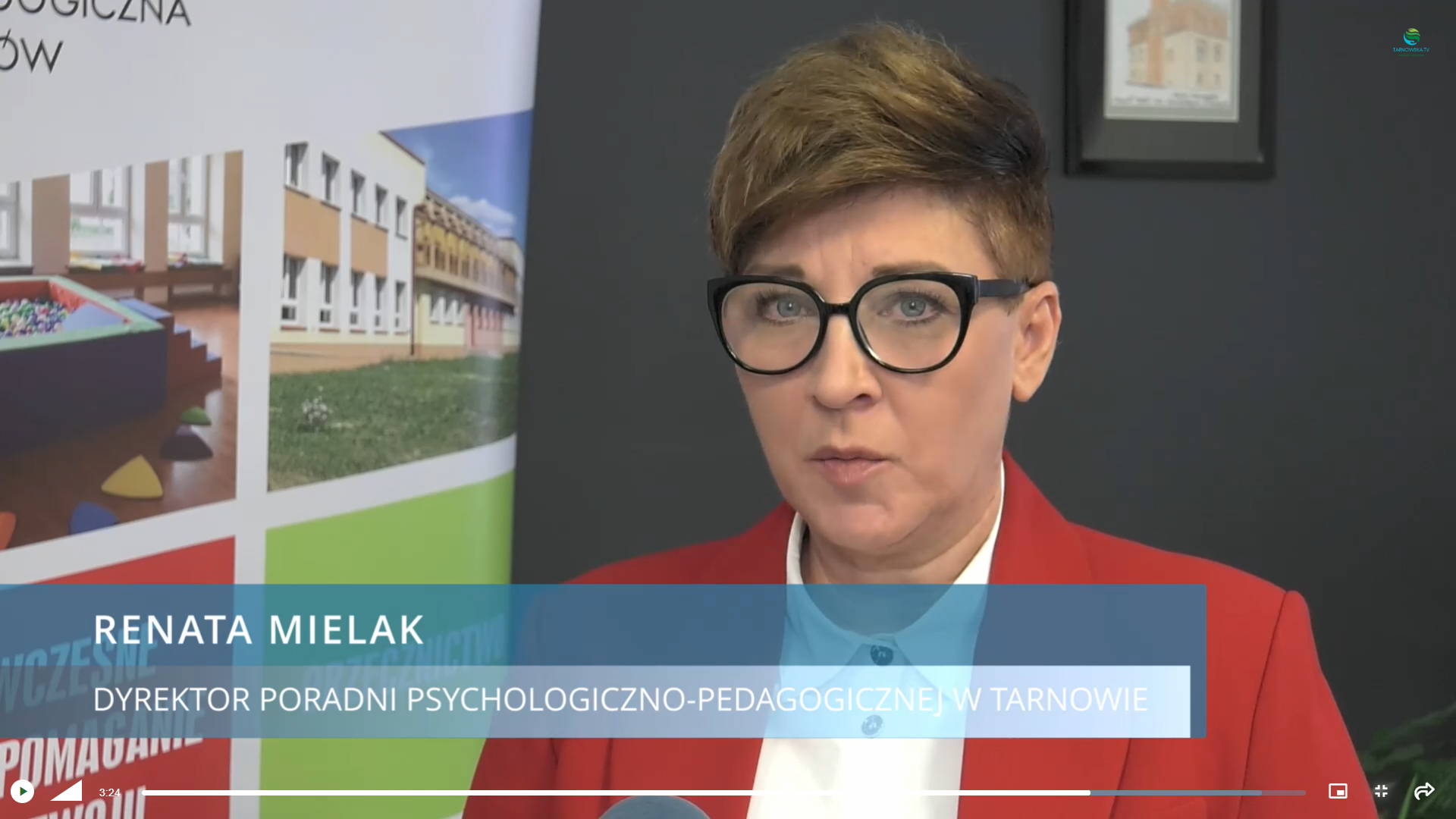 Rozmowa z dyrektor Poradni Psychologiczno-Pedagogicznej w Tarnowie Renatą Mielak na antenie Tarnowskiej.TV