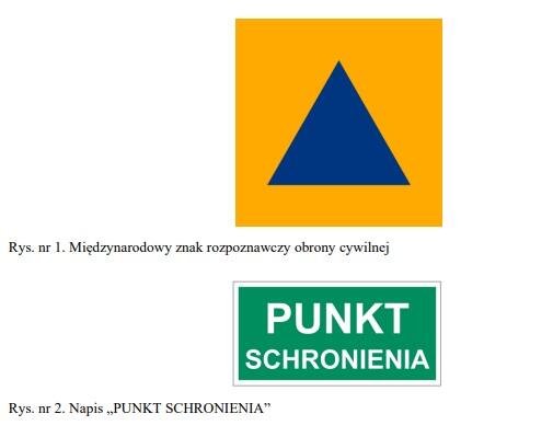 Międzynarodowy znak obrony cywilnej
Punkt schronienia